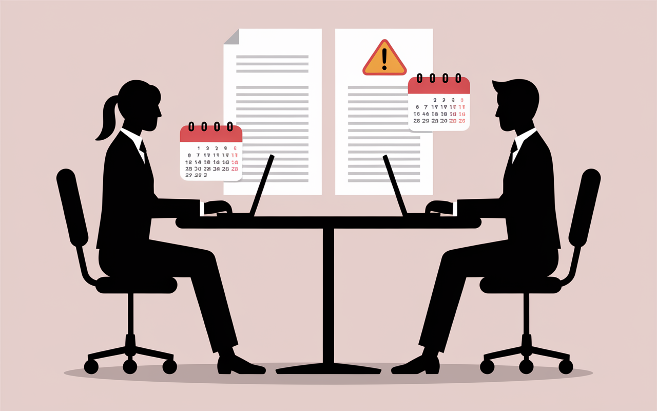 discussion rupture contrat freelance table