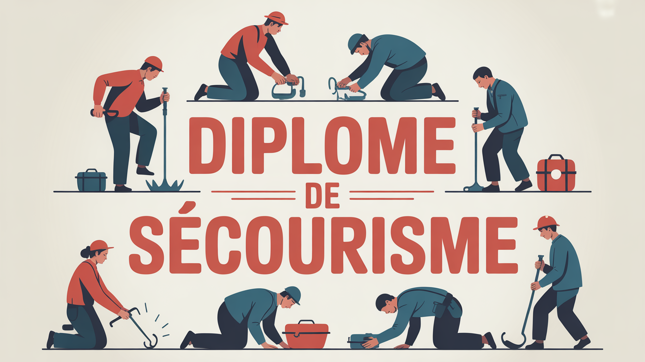 illustration de personnes de tout age realisant des gestes de secourisme