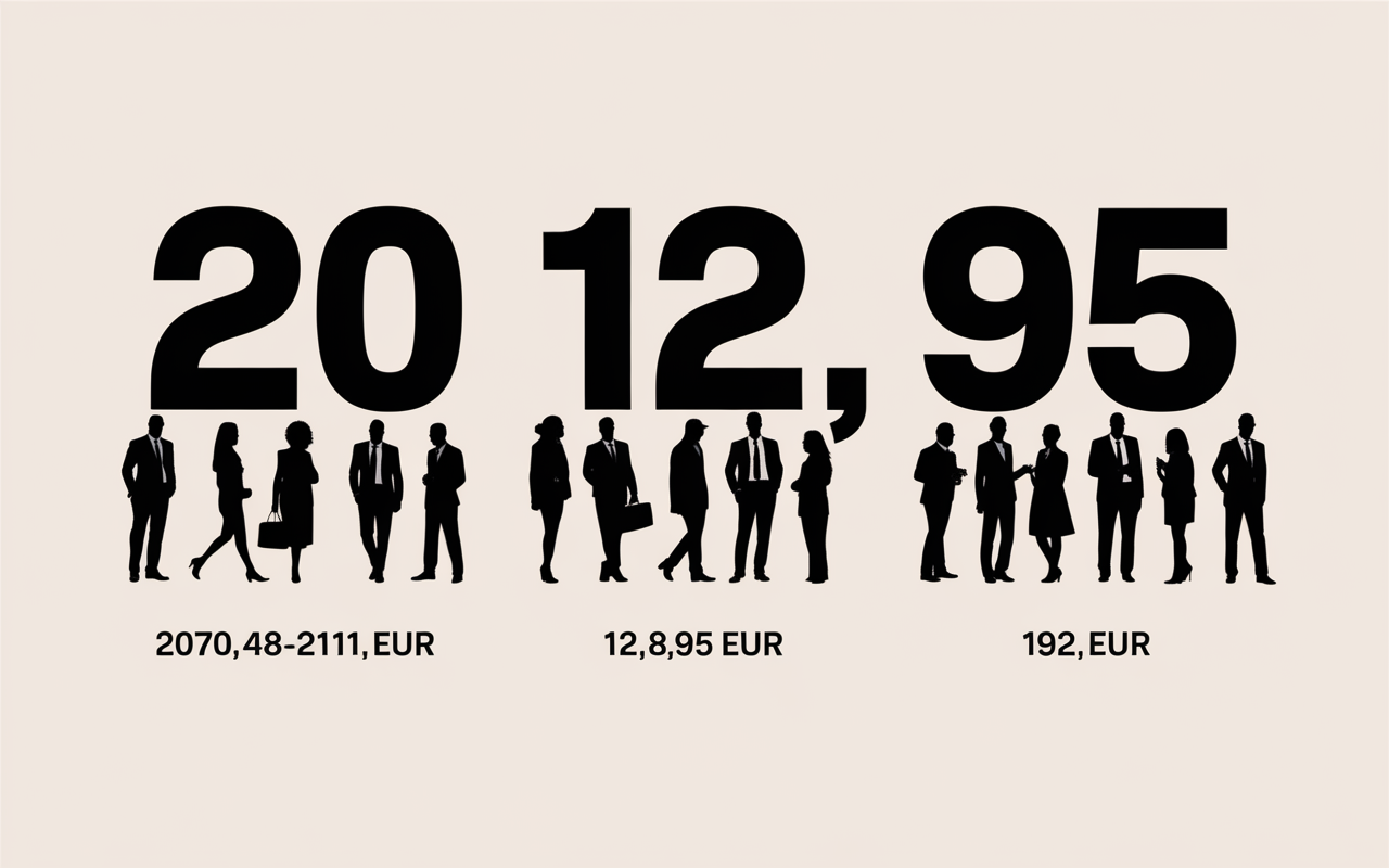 Tableau chiffres salaire minimum Belgique 2025