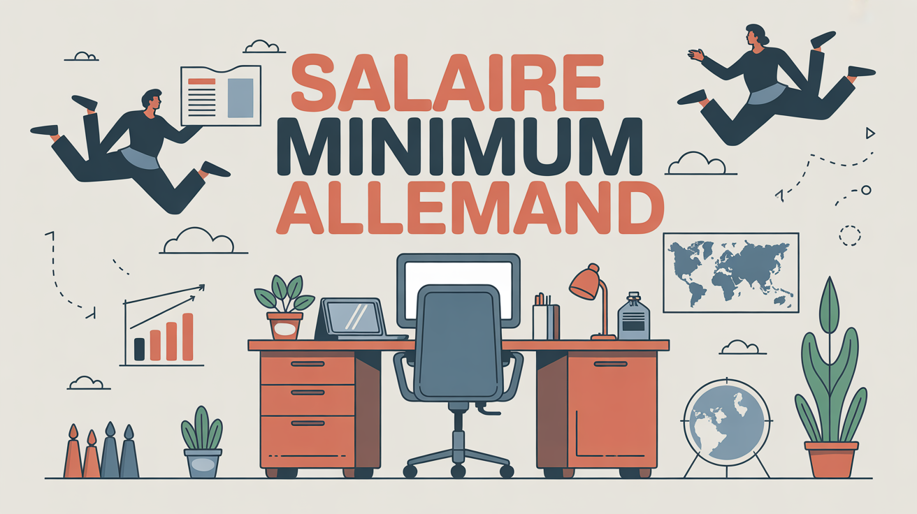 salaire minimum allemand sous forme d'illustration professionnelle