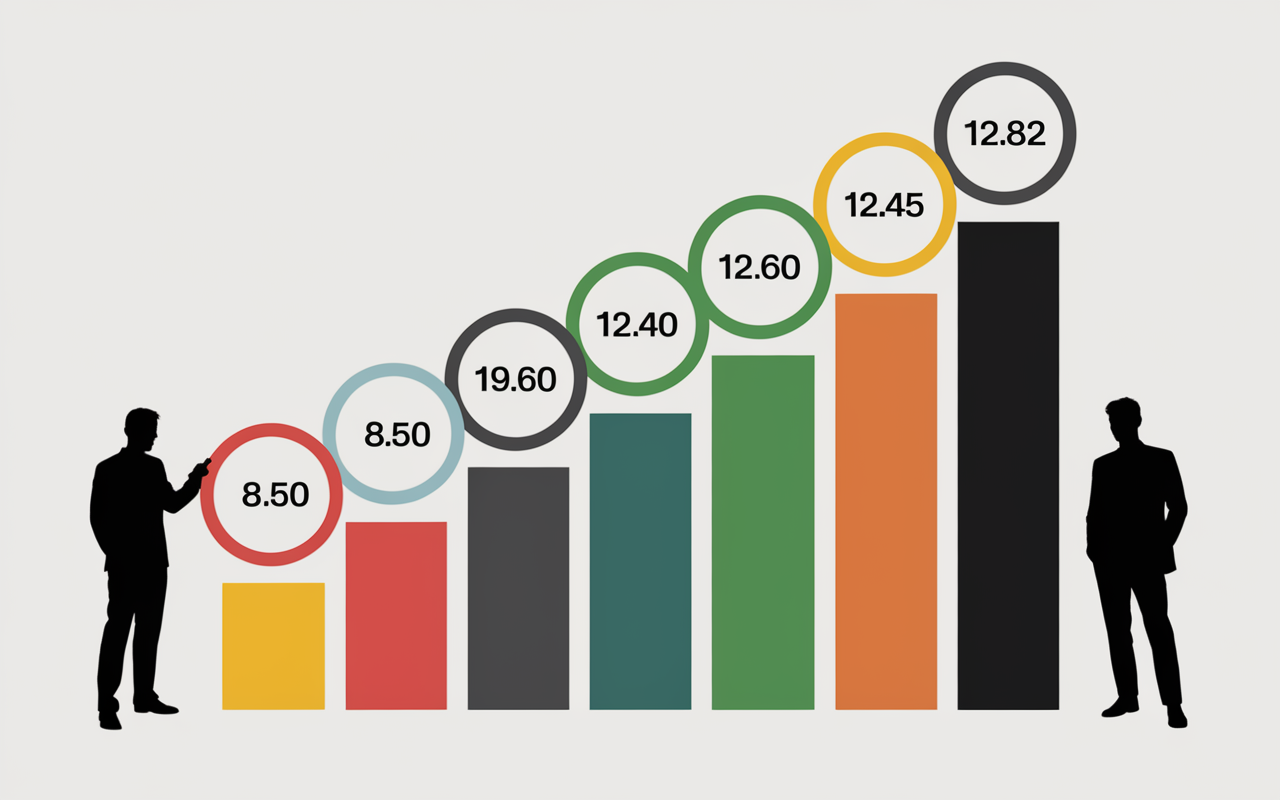 graphique hausse salaire minimum allemand par an