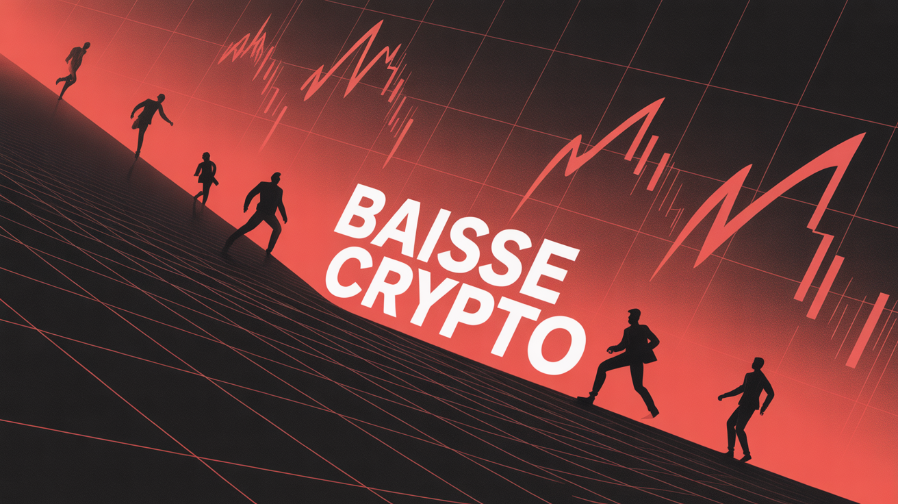 baisse crypto silhouettes inquiets devant graphiques rouges