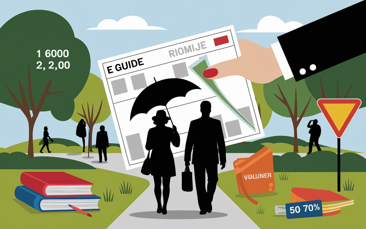 Main tenant carte guide professionnel et groupe de touristes