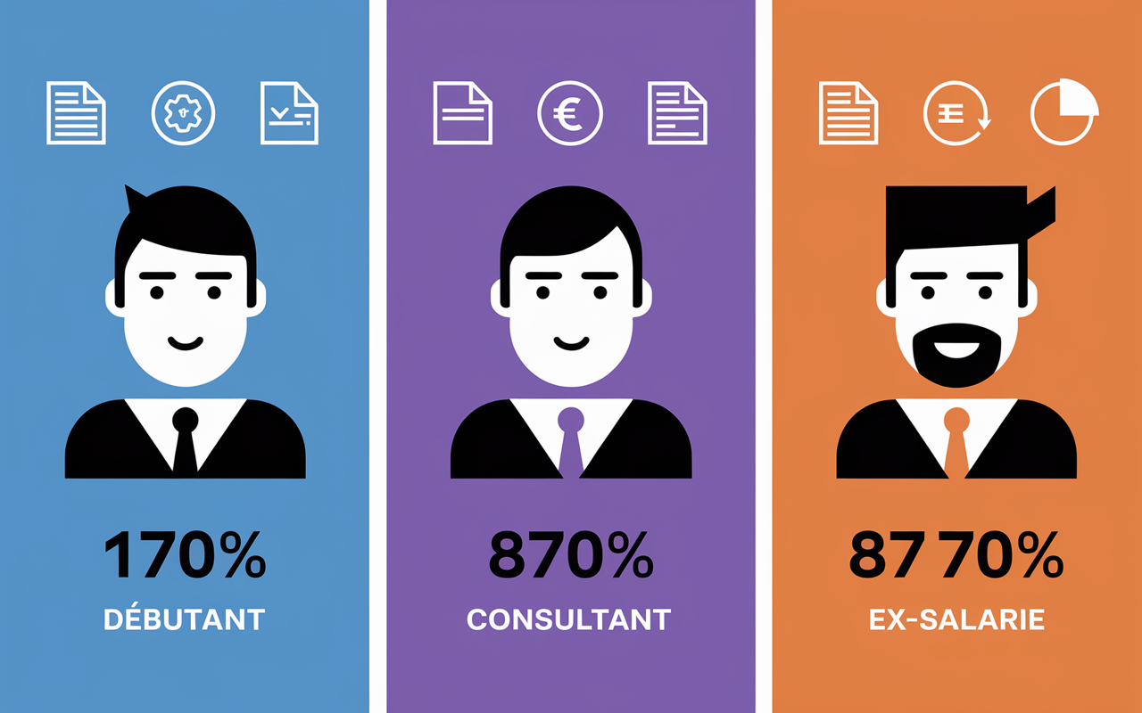 Infographie tableaux statuts formateur independant