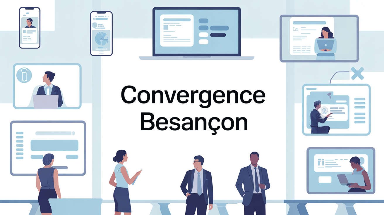 Interface portail Convergence Besancon pour professionnels éducation