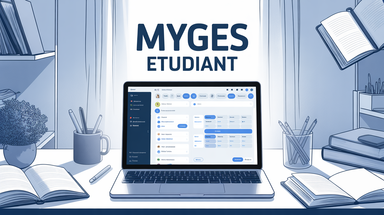 Tablette ordinateur portable interface MyGES etudiant