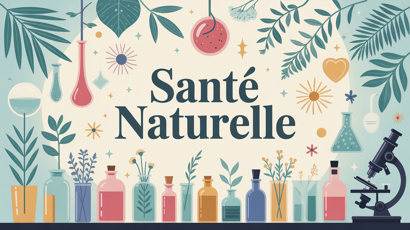 illustration scene apothicaire sante naturelle moderne