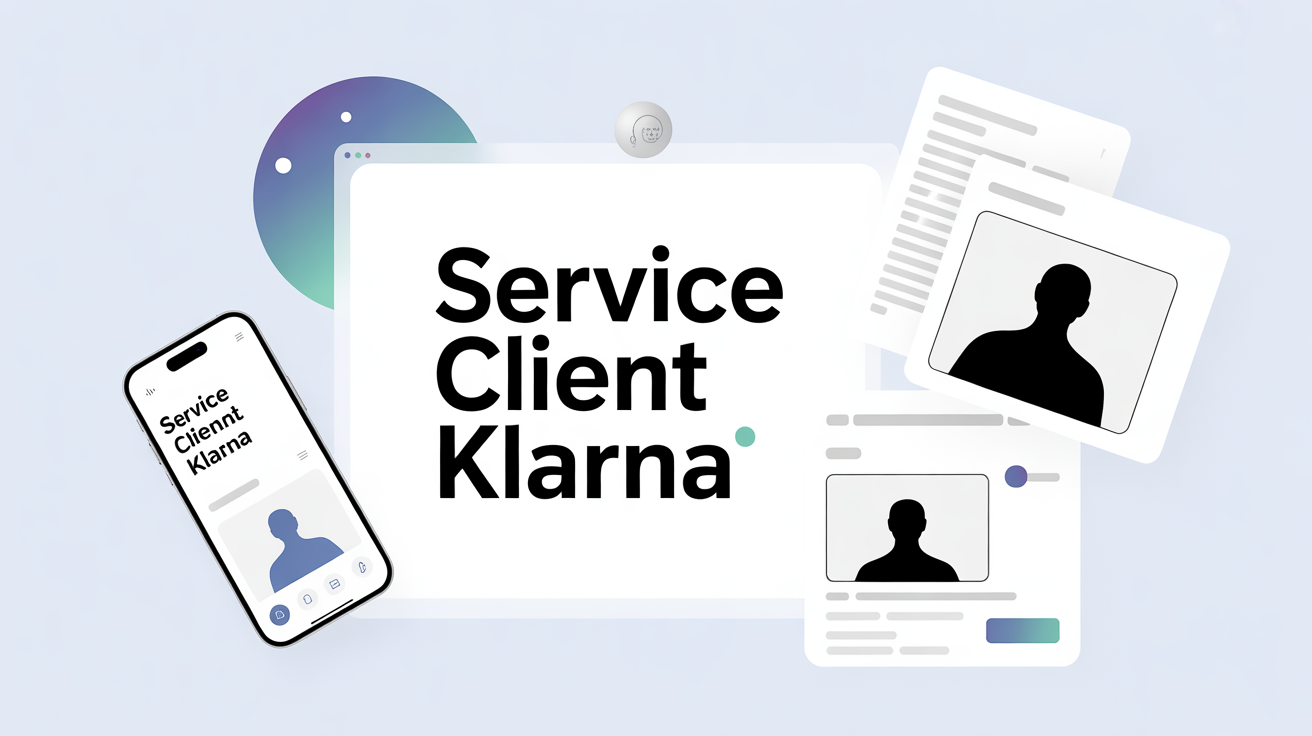 Tableau de bord digital service client Klarna