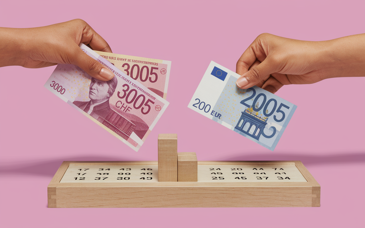 conversion 3000 CHF EUR