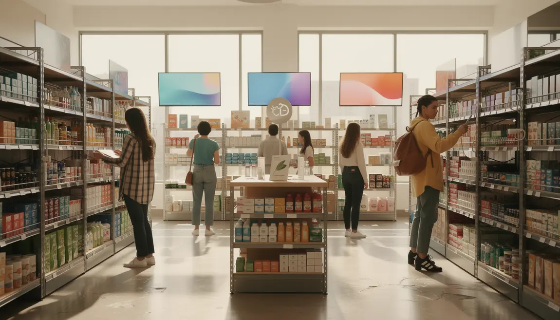 Jeunes dans magasin Bac Pro Commerce et Vente