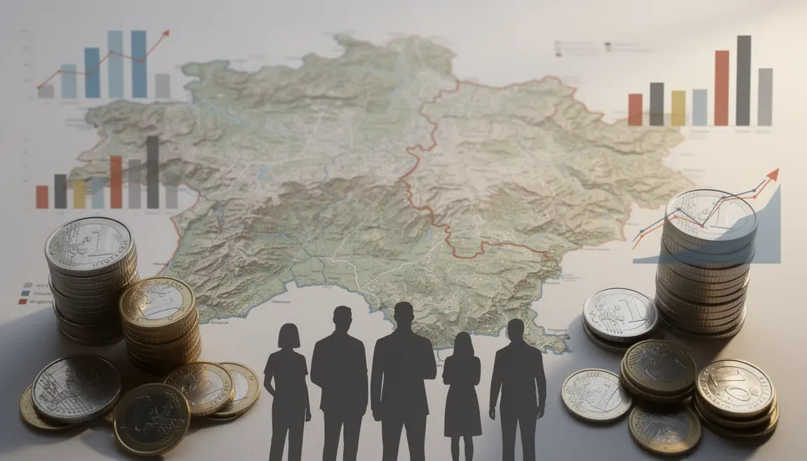 Carte Suisse, silhouettes et graphiques salaire minimum 2025