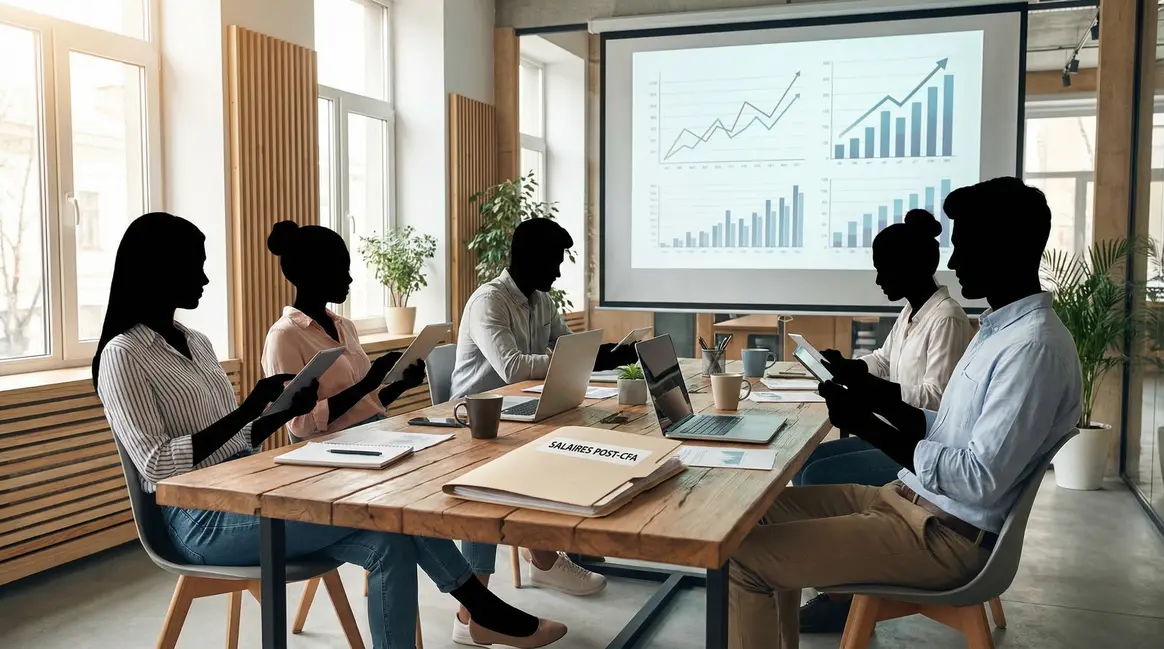 salle réunion dossier salaires post cfa et graphiques