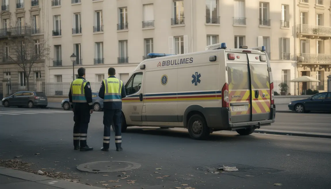 ambulance française et ambulanciers en ville sur le salaire ambulancier