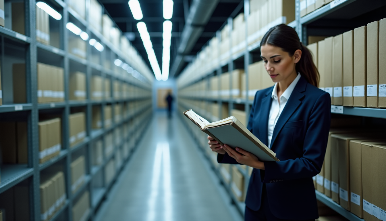 Illustration : "une gestion documentaire efficace n'est pas seulement une &mdash; r&eacute;soudre le probl&egrave;me du stockage d&rsquo;archives