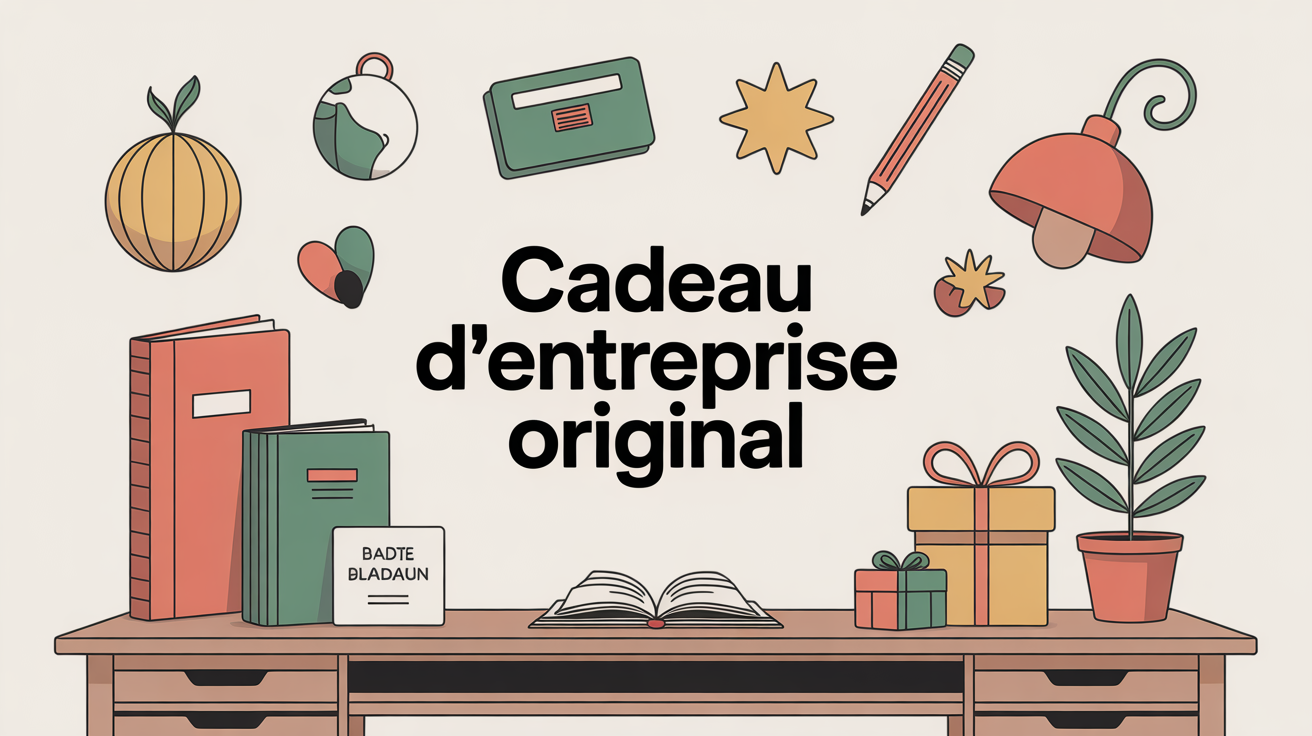 cadeau entreprise original objets sur bureau moderne