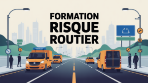 formation risque routier illustration route urbaine